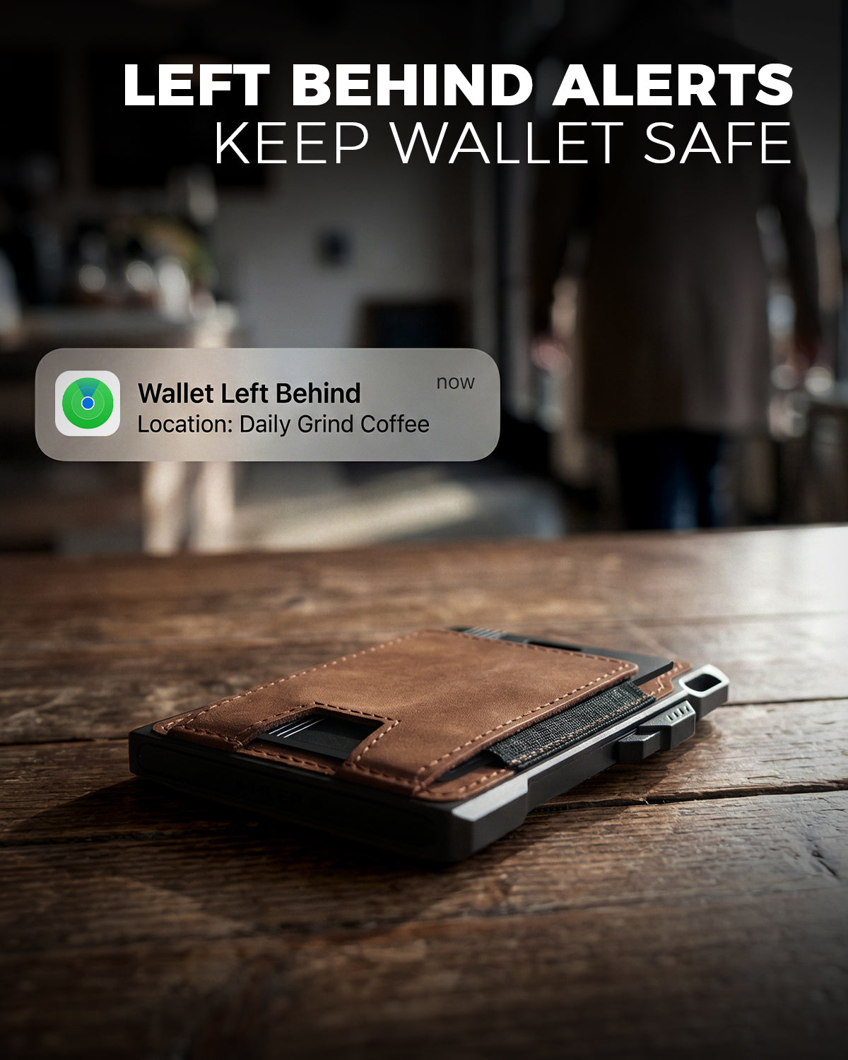 LORZOR Tactical Wallet With Tracker Card Set