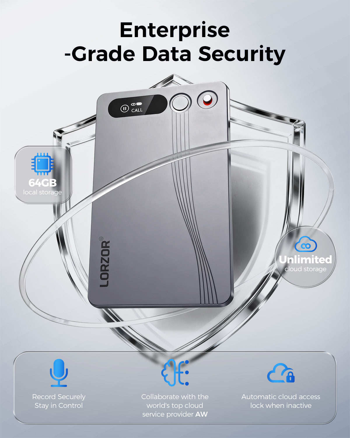 AI Voice Recorder & Note Taker | Transcribe & Summarize | LORZOR