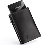 LORZOR MENS LEATHER WALLET CARDS CASE