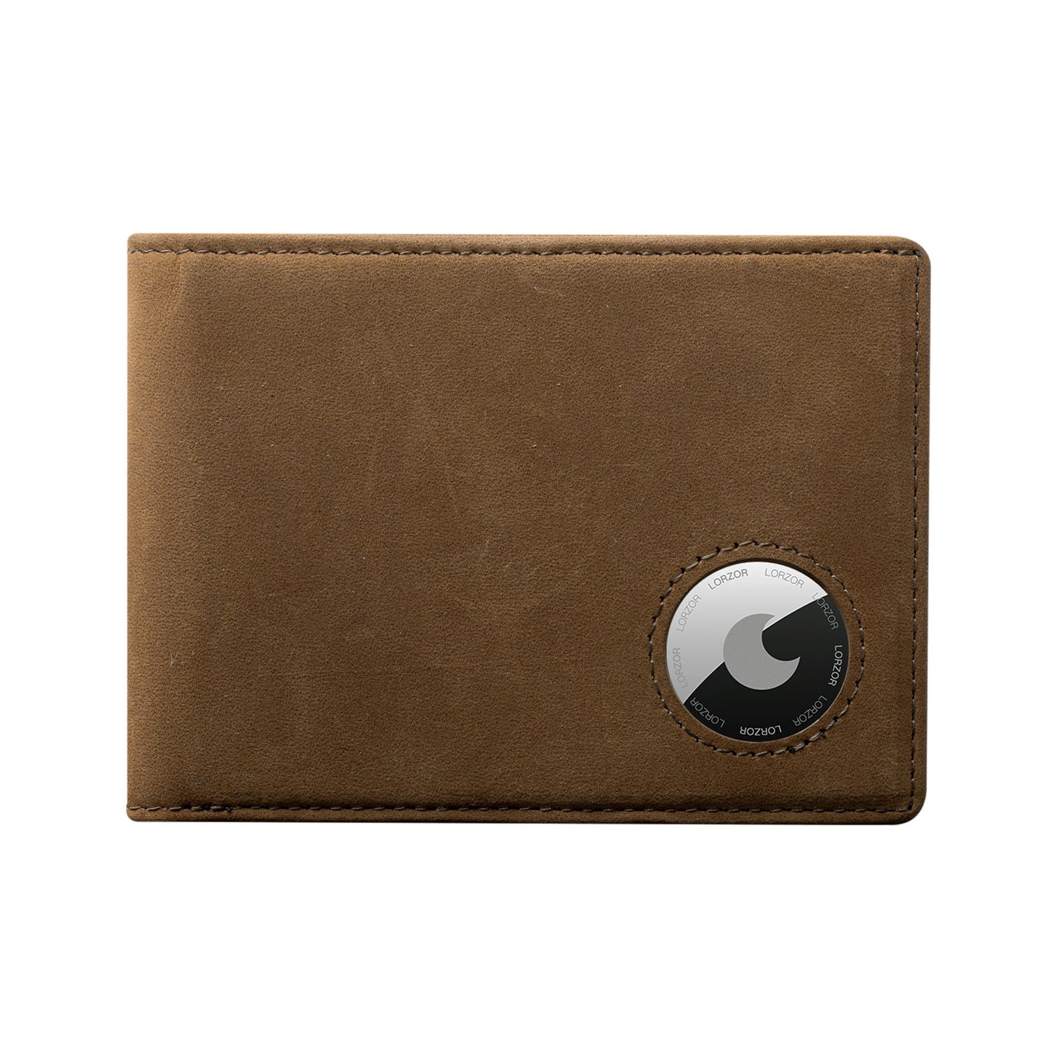 LORZOR-BifW Portefeuille A3 Airtag - Cuir Premium