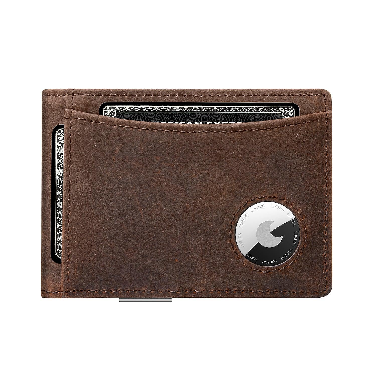 LORZOR-BifWA4 Airtag MoneyClip - Premium Leather - LORZOR