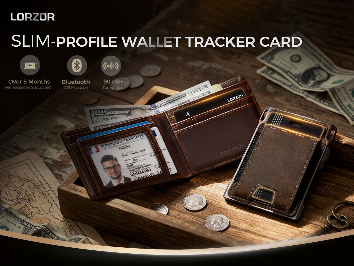 Wallet Tracker Card – Slim Find My Compatible Wallet Finder | LORZOR