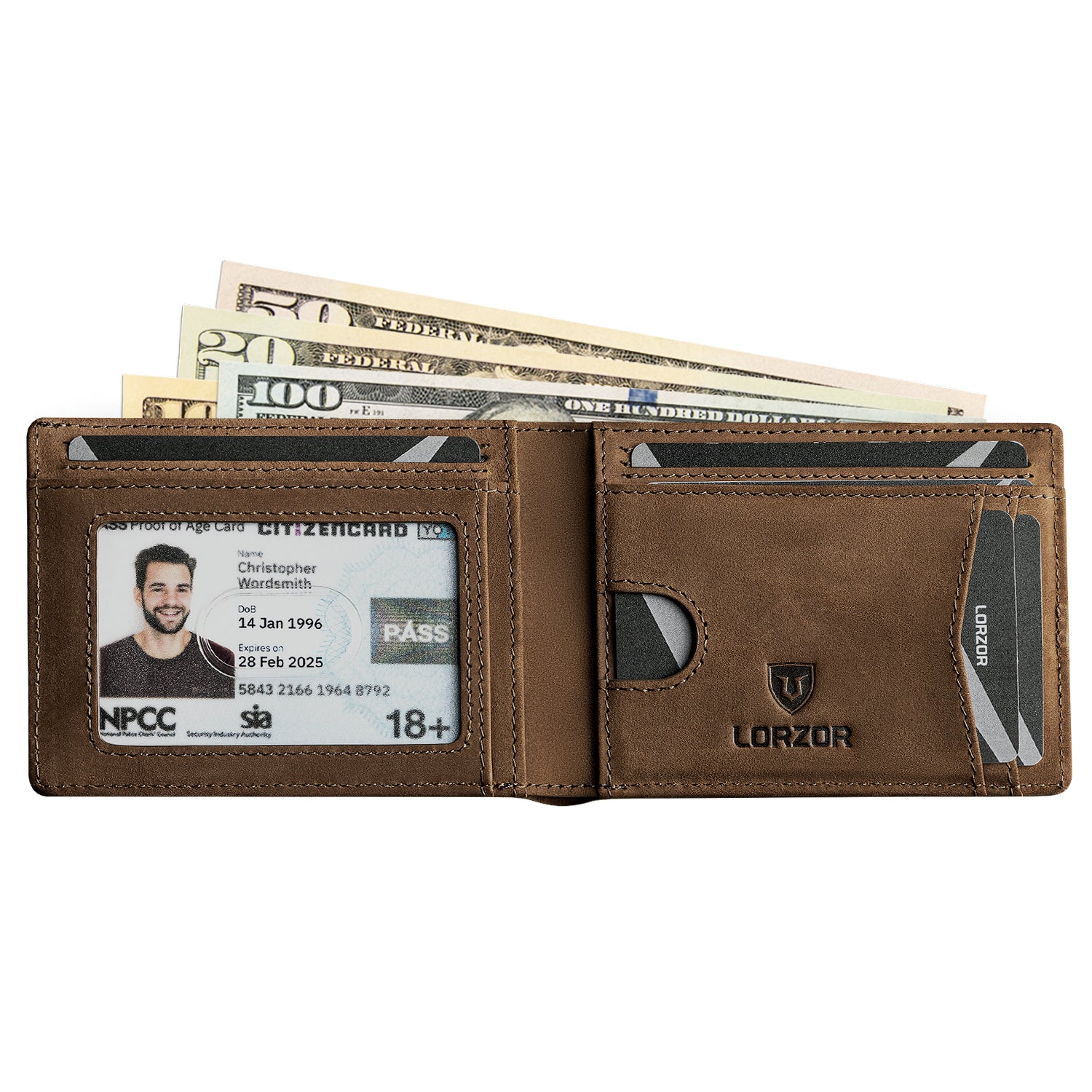LORZOR LEATHER WALLET A3NA