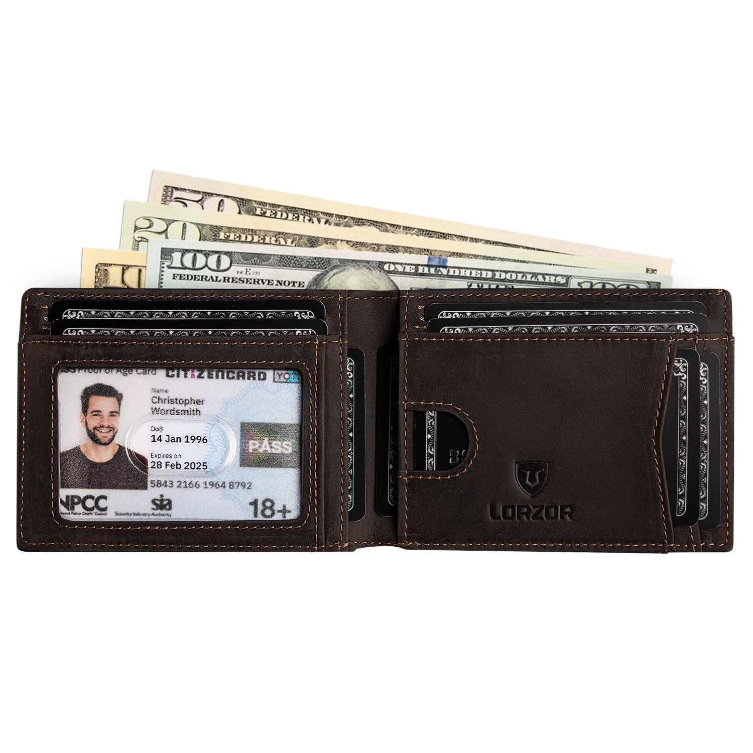 LORZOR LEATHER WALLET A3NA