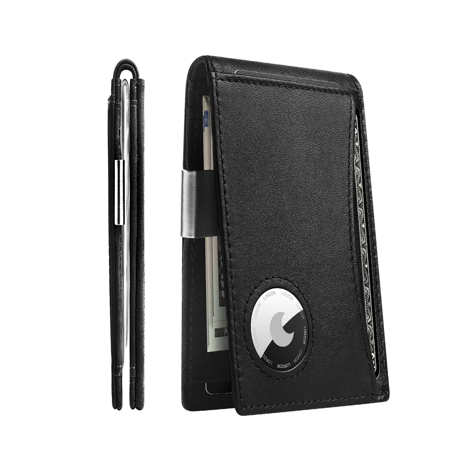 LORZOR-BifWA4 Airtag MoneyClip - Premium-Leder