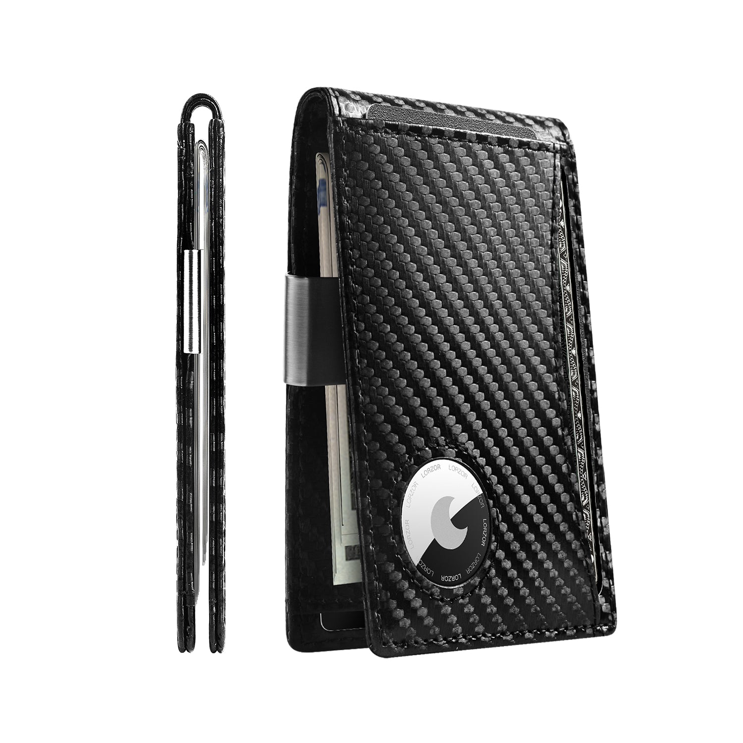 LORZOR-BifWA4 Airtag MoneyClip - Premium-Leder