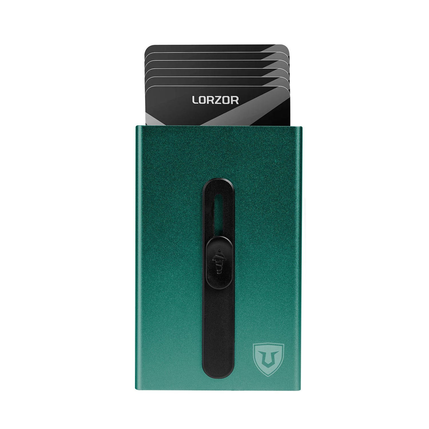 Minimalist Aluminum Pop up Cardholder with Money Clip-Green