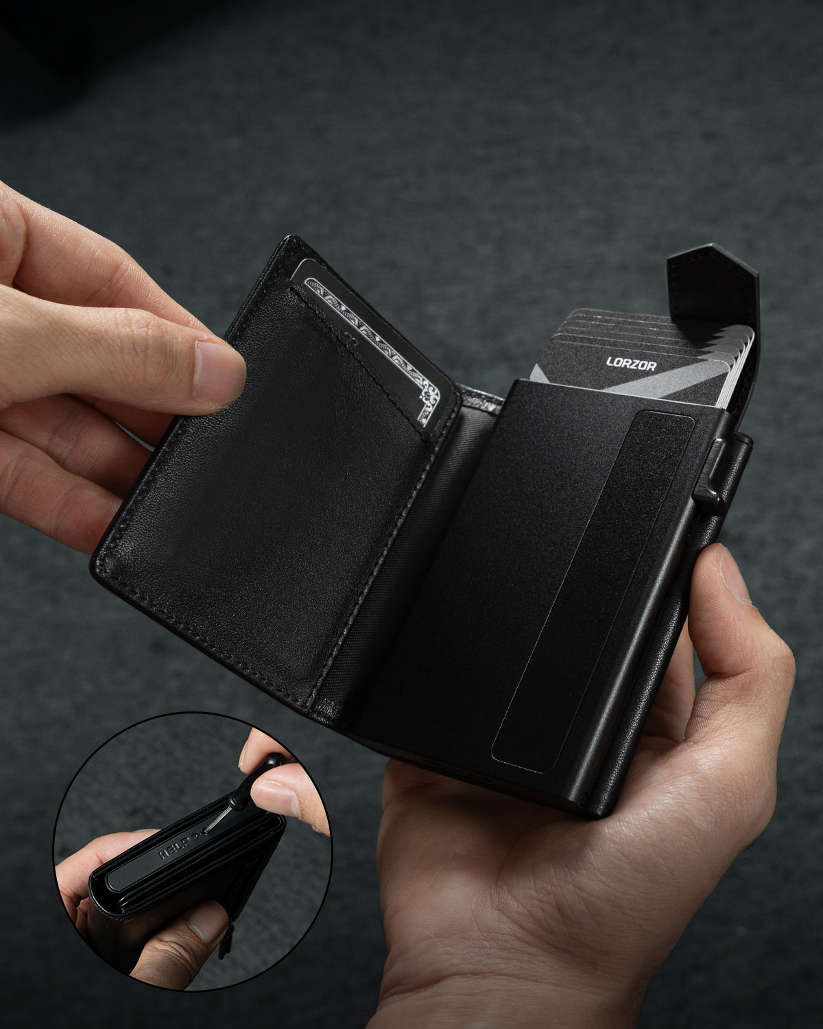 LORZOR Pop-up Wallet for Airtag GMA3