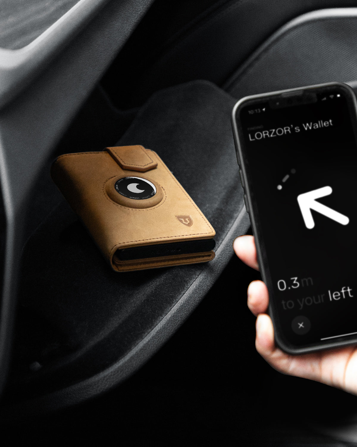 LORZOR Pop-up Wallet for Airtag GMA3