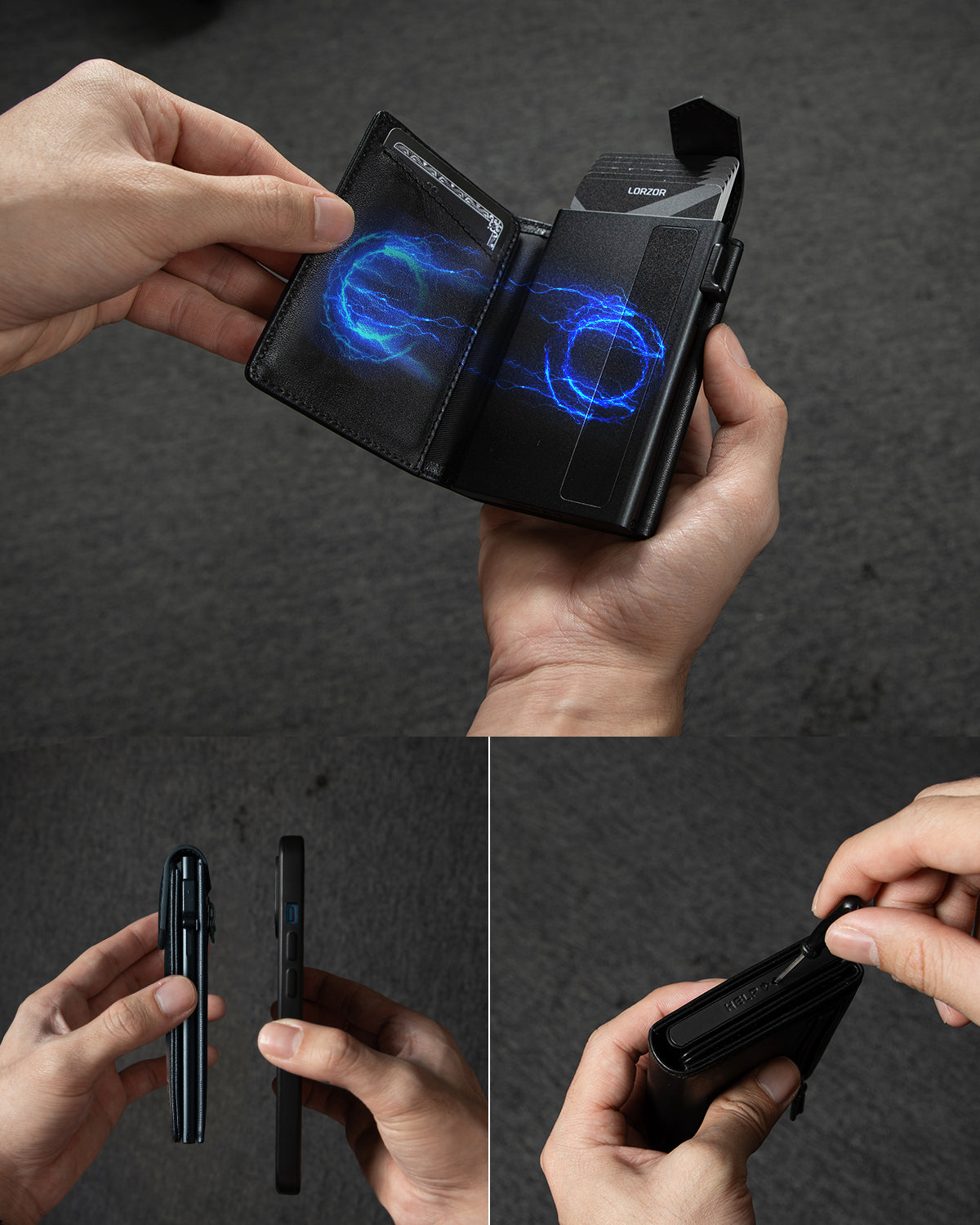 LORZOR Pop-up Wallet for Airtag GMA3