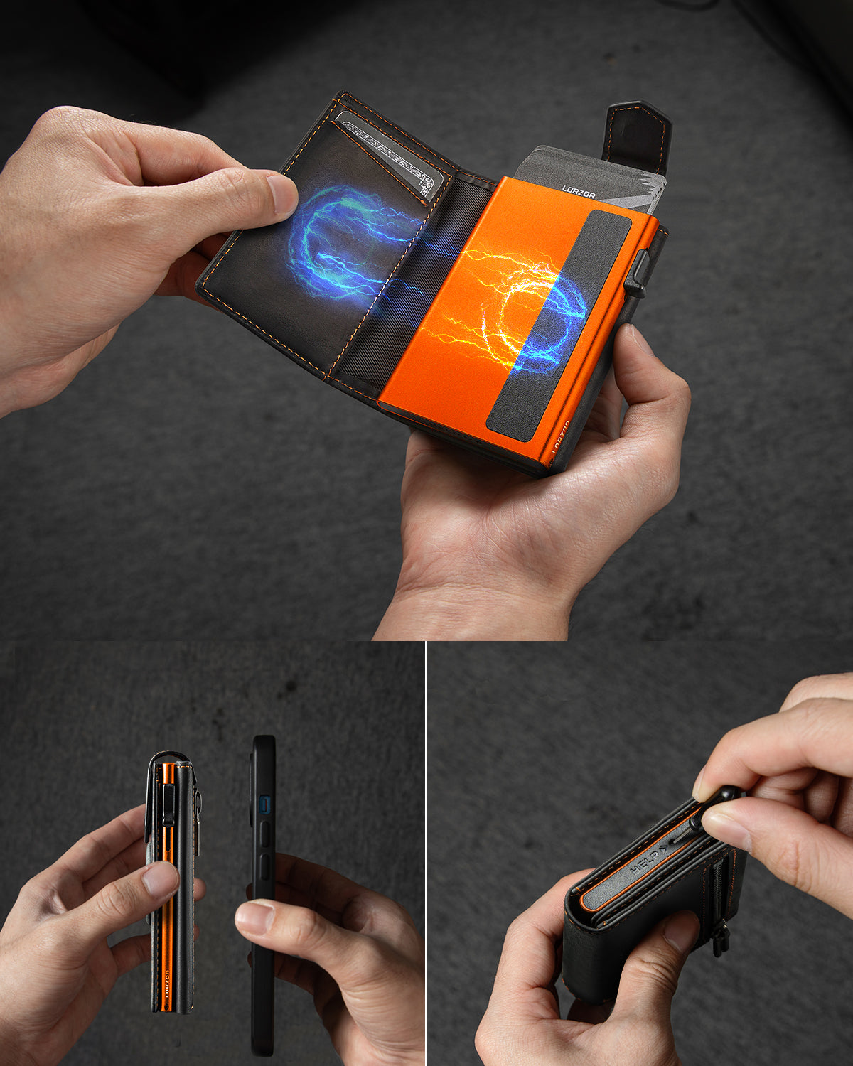 LORZOR Pop-up Wallet for Airtag GMA3