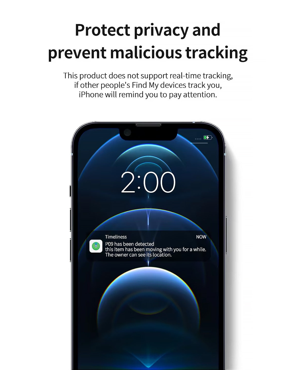 Apple Certified Tag GPS Anti-lost Tracker - Work with Apple Find My