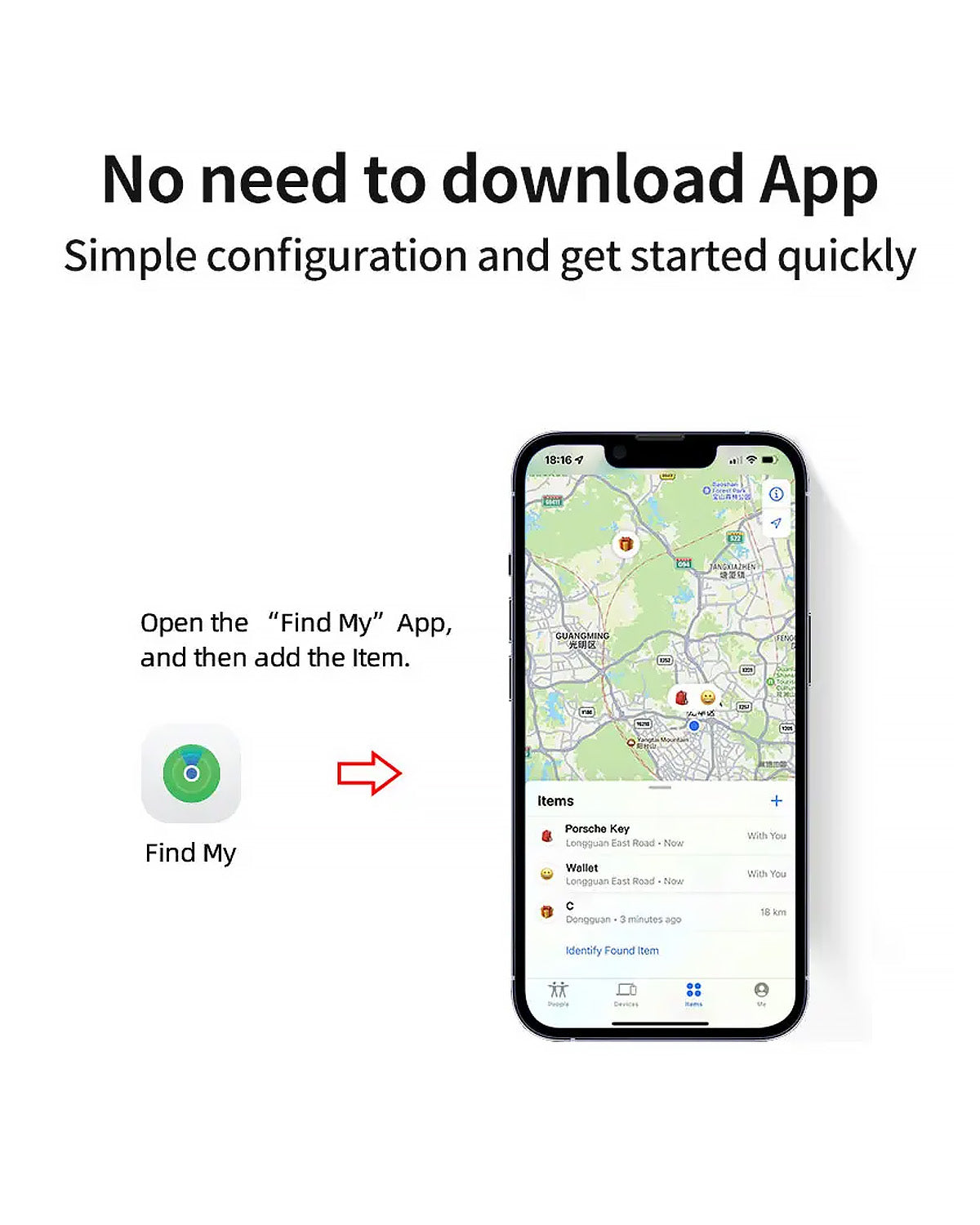 Apple Certified Tag GPS Anti-lost Tracker - Work with Apple Find My