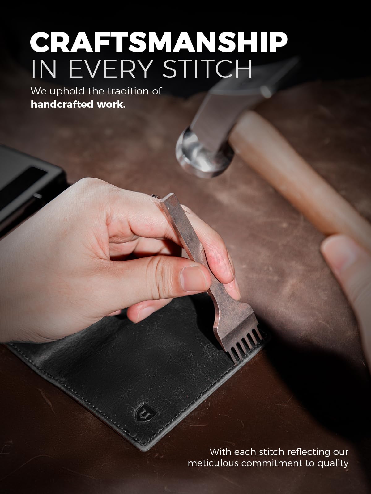 LORZOR Leather Wallet For Men