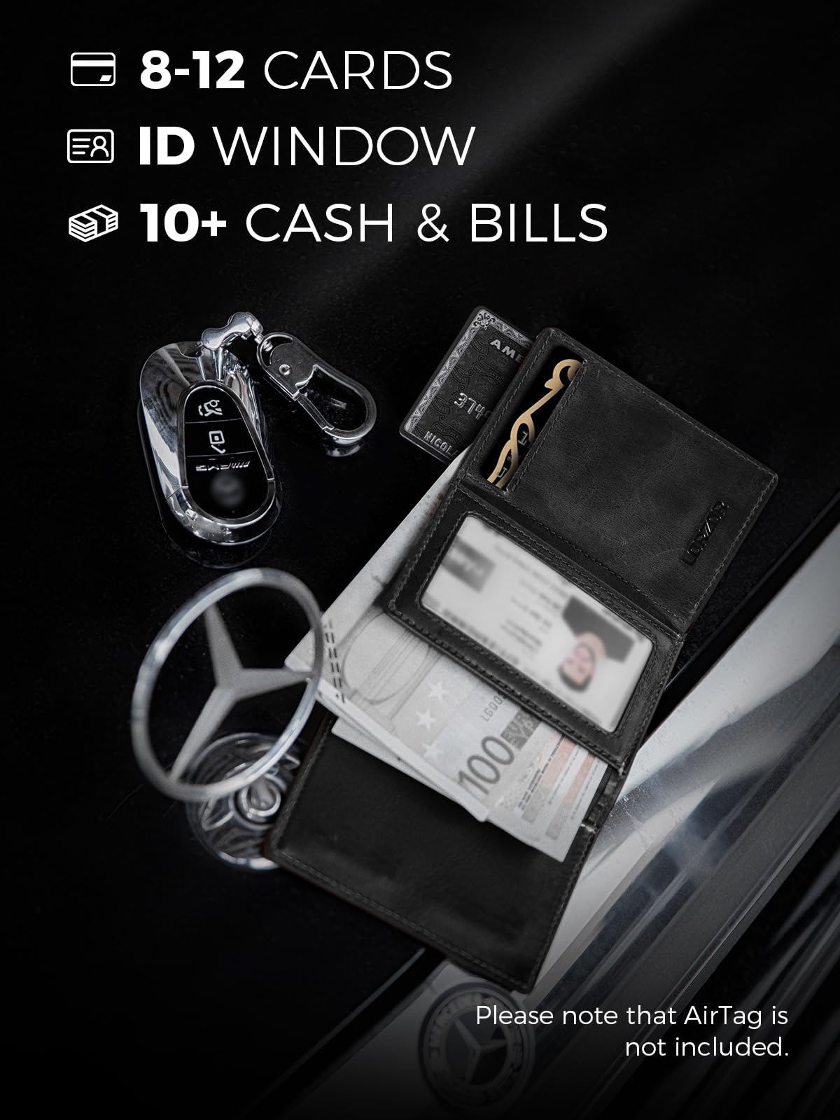 LORZOR Leather Wallet For Men