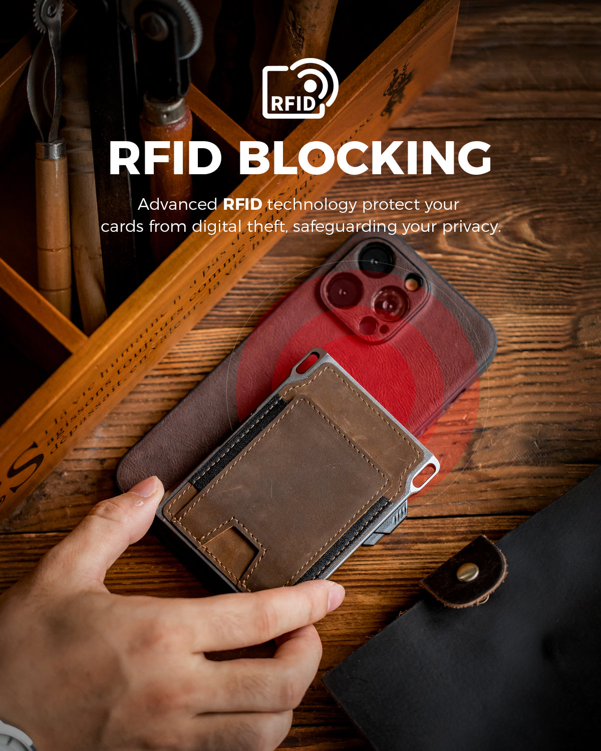 Tactical Leather Wallet | Full-Grain Minimalist Wallet | LORZOR